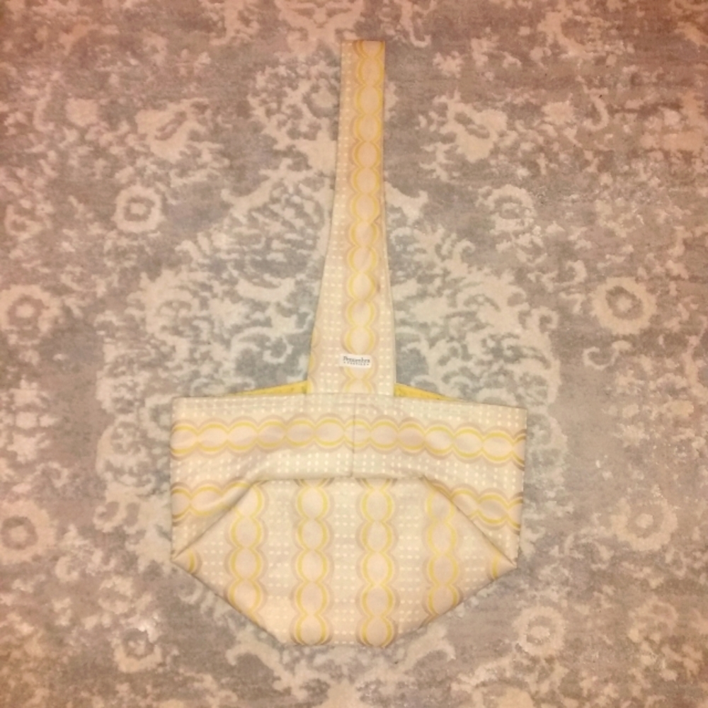 Penumbra Textile Brand Gold Cream cotton tote Bag
